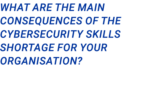 What are the main consequences of the cybersecurity skills shortage for your organisation?