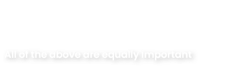 All of the above are equally important