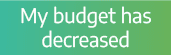 My budget has decreased 