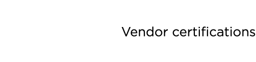 Vendor certifications 
