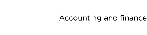 Accounting and finance 