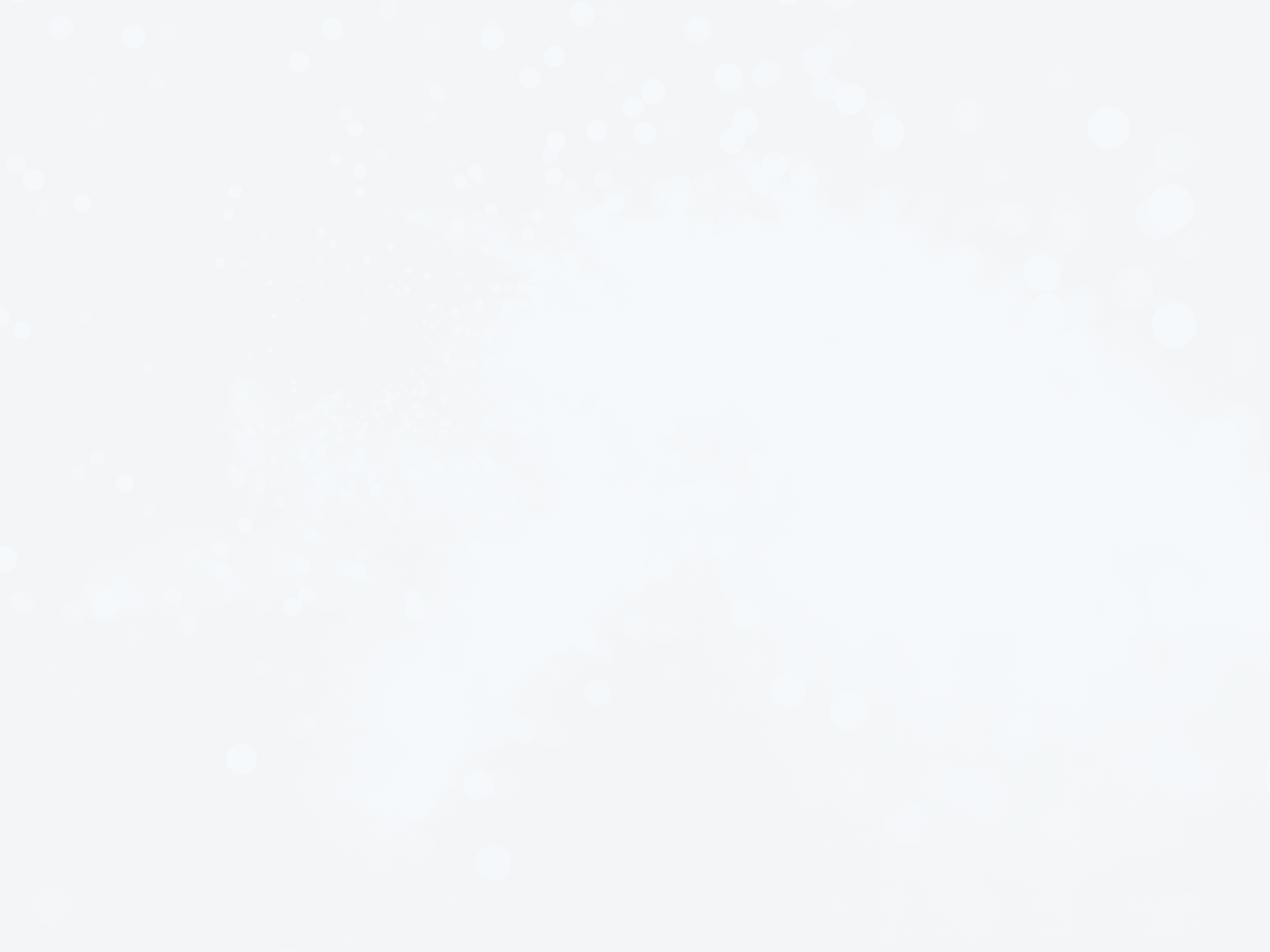 Blue glowing nebula with stars in bokeh, depth of field, computer generated abstract background, 3D rendering