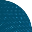 Futuristic digital circles of glowing particles. Abstract circular sound wave. Big data visualization into cyberspace. Pattern of dots. Vector Illustration. EPS 10