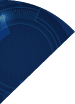 abstract background of blue futuristic technology hud display interface