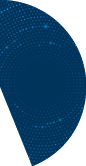 Futuristic digital circles of glowing particles. Abstract circular sound wave. Big data visualization into cyberspace. Pattern of dots. Vector Illustration. EPS 10