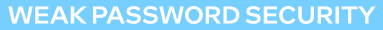Weak password security 