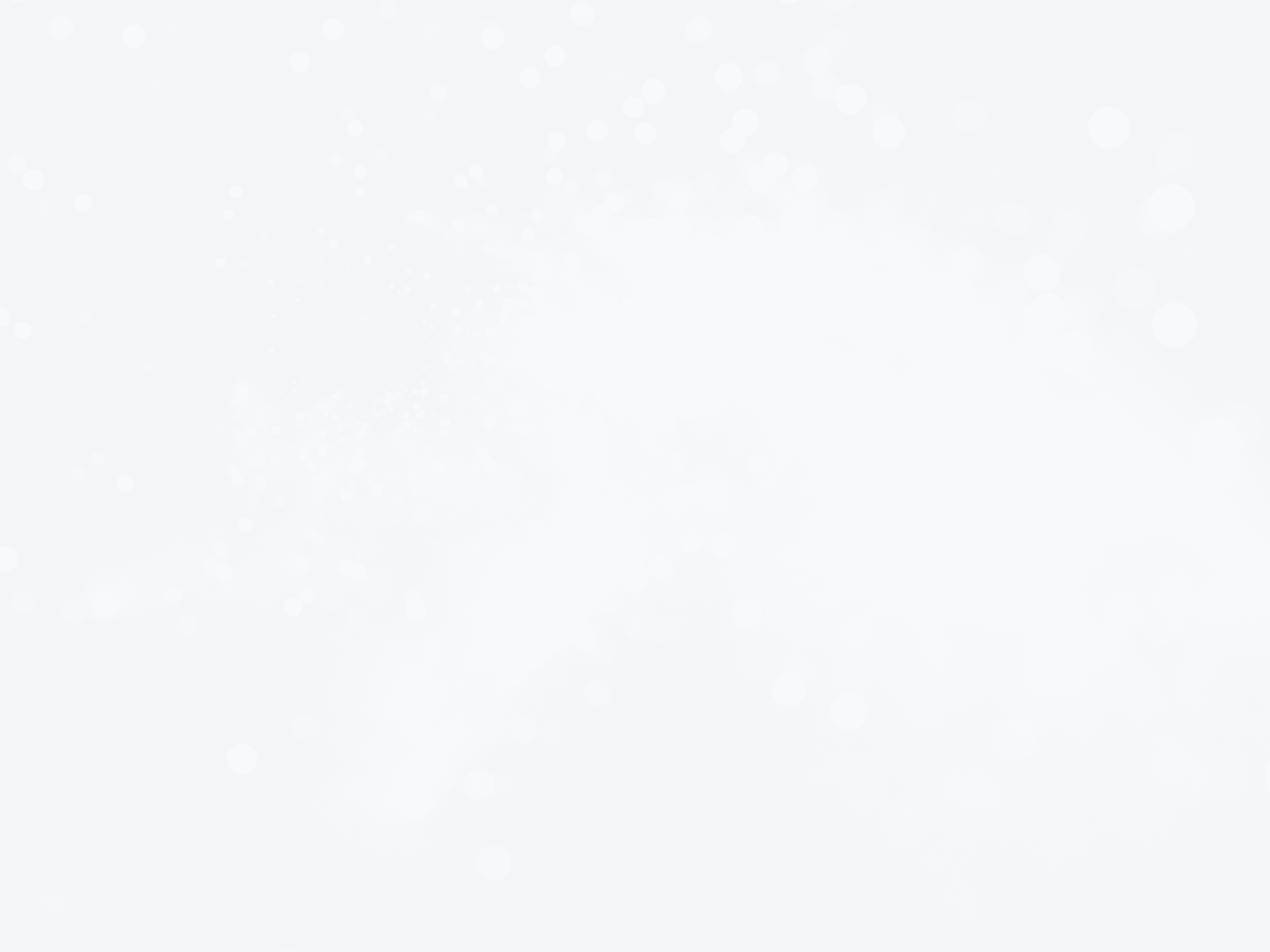 Blue glowing nebula with stars in bokeh, depth of field, computer generated abstract background, 3D rendering