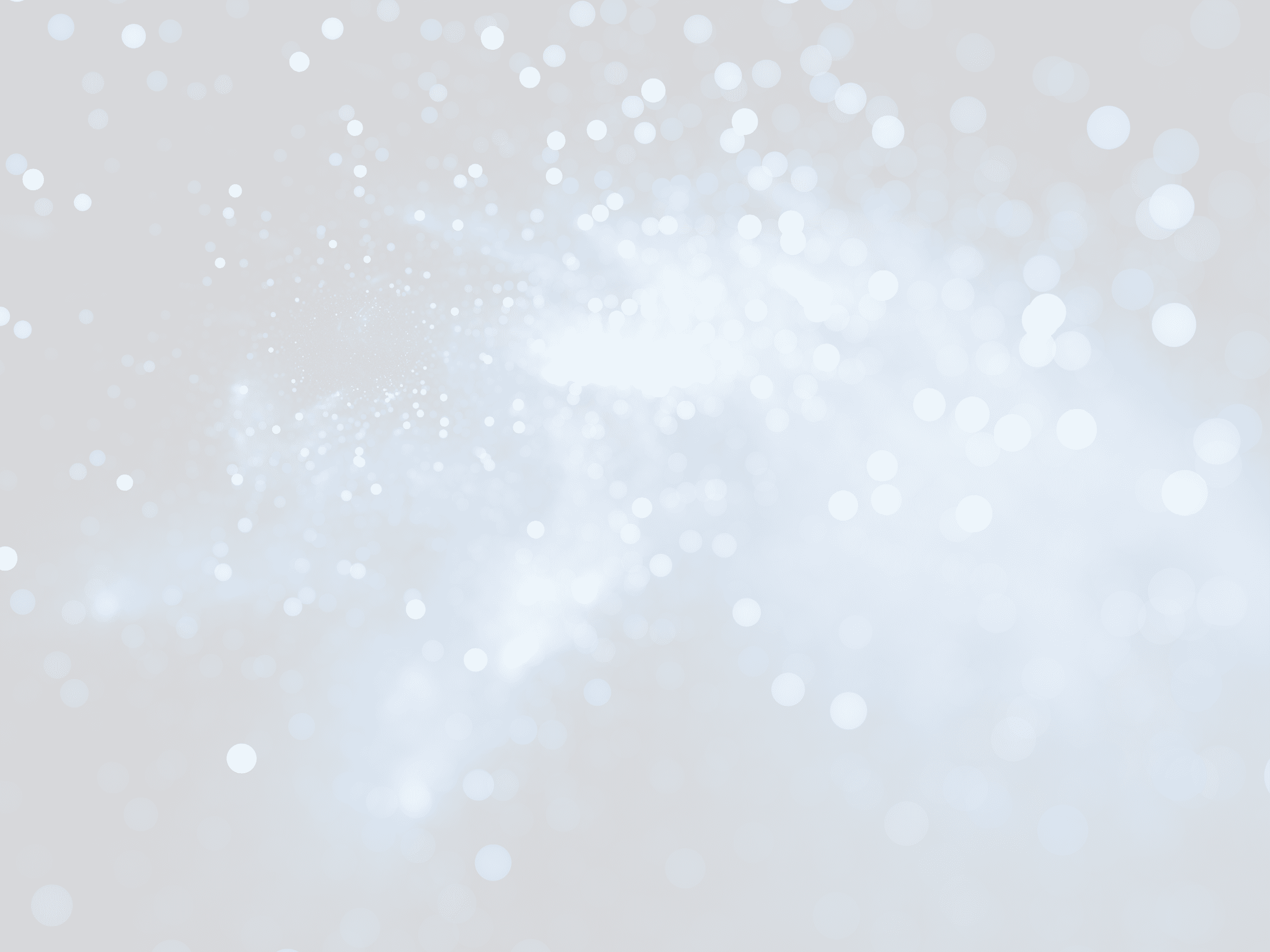 Blue glowing nebula with stars in bokeh, depth of field, computer generated abstract background, 3D rendering