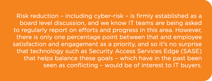 Risk reduction – including cyber risk – is firmly established as a board level discussion, and we know IT teams are b...