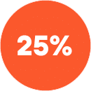 25%