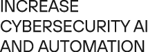 Increase cybersecurity AI and automation 
