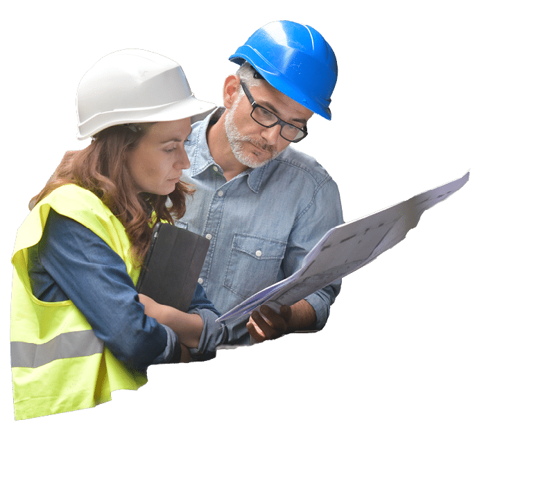 Metal industry manager and engineer meeting in factory