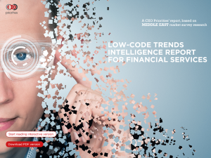 LOW-CODE TRENDS INTELLIGENCE REPORT FOR FINANCIAL SERVICES