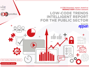 LOW-CODE TRENDS INTELLIGENT REPORT FOR THE PUBLIC SECTOR